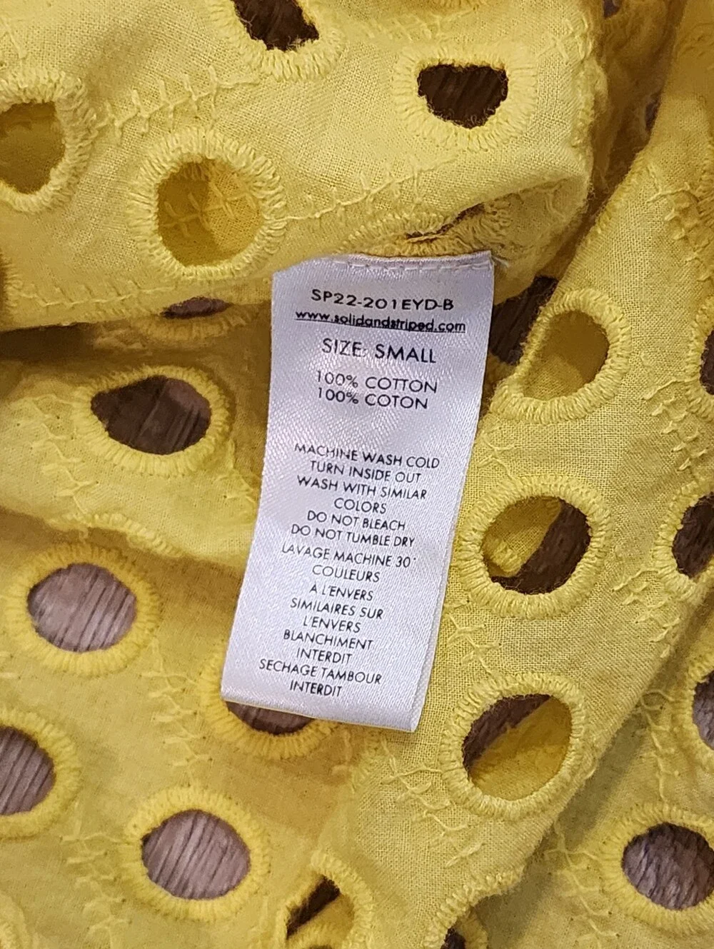 Solid & Striped Oxford Tunic Classic Yellow